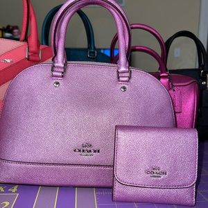 Coach metallic lilac set